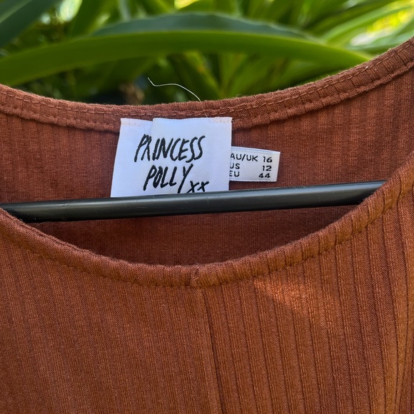 Aralyn Long Sleeve Top Brown - Princess Polly - Picture 3 of 5